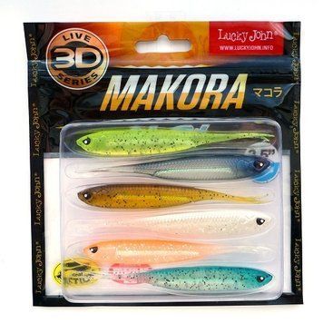 Виброхвосты LJ 3D Series MAKORA SPLIT TAIL 4.0in (10,00)/MIX1 6шт. 140409-MIX1 фото