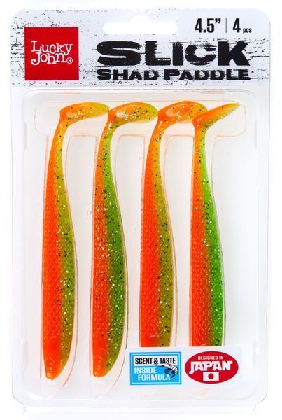 Віброхвости LJ 3D Series SLICK SHAD PADDLE 4.5in (11.40)/Z12 4шт. 140441-Z12 фото