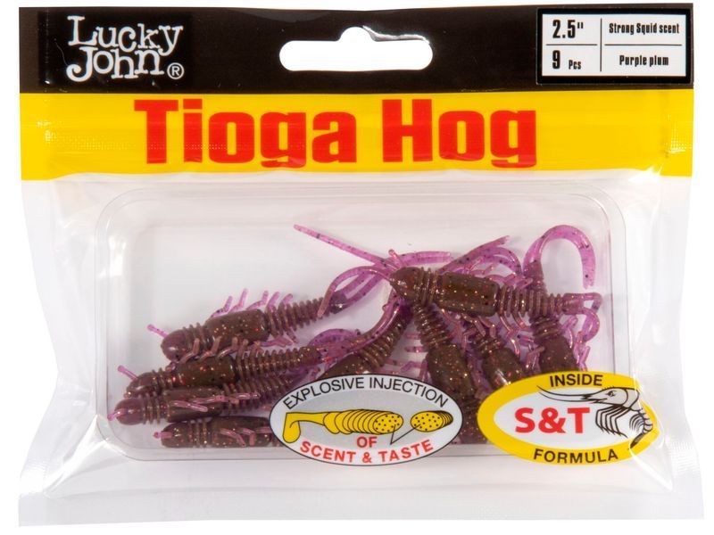 Віброхвости їст. LJ Pro Series TIOGA HOG 2.5in (06.35)/S13 9шт. 140194-S13 фото