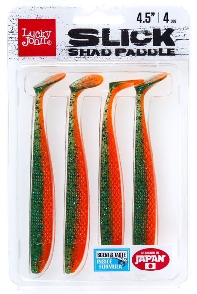 Виброхвосты LJ 3D Series SLICK SHAD PADDLE 4.5in (11.40)/Z16 4шт. 140441-Z16 фото