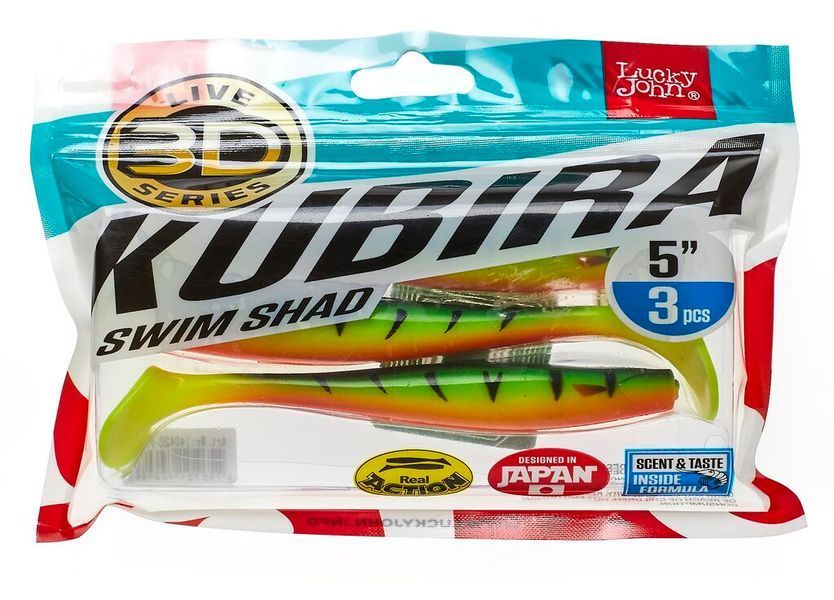 Виброхвосты LJ 3D Series KUBIRA SWIM SHAD 5,0in (12,50)/PG13 3шт. 140420-PG13 фото