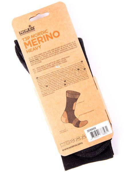 Носки Norfin T3P NORDIC MERINO HEAVY р.(39-41) M 303903-02M фото