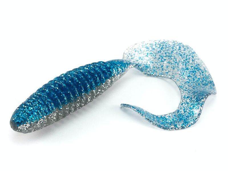 Твістер Lucky John Crusher Grub 3,9 Chrystal Blue 5шт (140157-T05) 140157-T05 фото