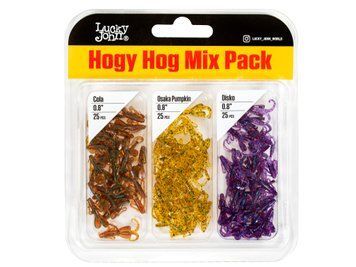 Твистеры съедоб. искусст. LJ Pro Series HOGY HOG 0,8in (02.03)/MIX1 75шт. 140199-MIX1 фото