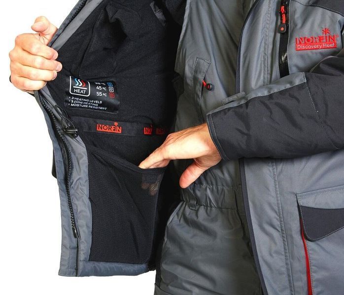 Костюм Norfin Discovery Heat чоловічий XXL Чорний\Сірий (455105-XXL) 455105-XXL фото