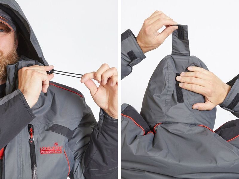 Костюм Norfin Discovery Heat чоловічий XXL Чорний\Сірий (455105-XXL) 455105-XXL фото