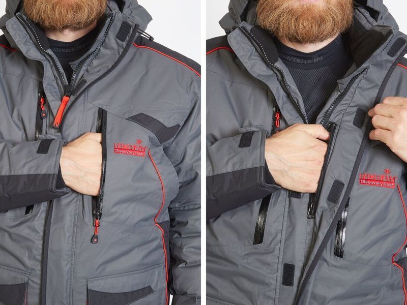 Костюм Norfin Discovery Heat чоловічий XXL Чорний\Сірий (455105-XXL) 455105-XXL фото
