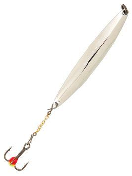 Блешня вертикальна зимова LUCKY JOHN Nail Blade (ланцюжок, трійник), 65 мм, S LJNB65-S фото