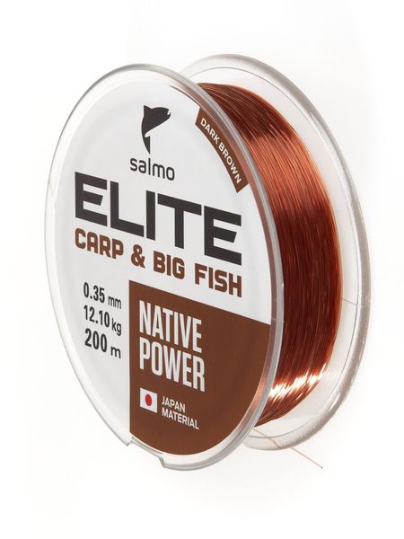 Волосінь Salmo Elite Carp & Big Fish 200м 0.35 мм 12.10кг / 26lb (4120-035) 4120-035 фото