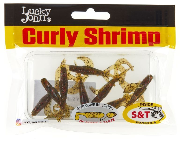 Твистеры съедоб. искусст. LJ Pro Series CURLY SHRIMP 2,0in (05.00)/PA03 10шт. 140215-PA03 фото