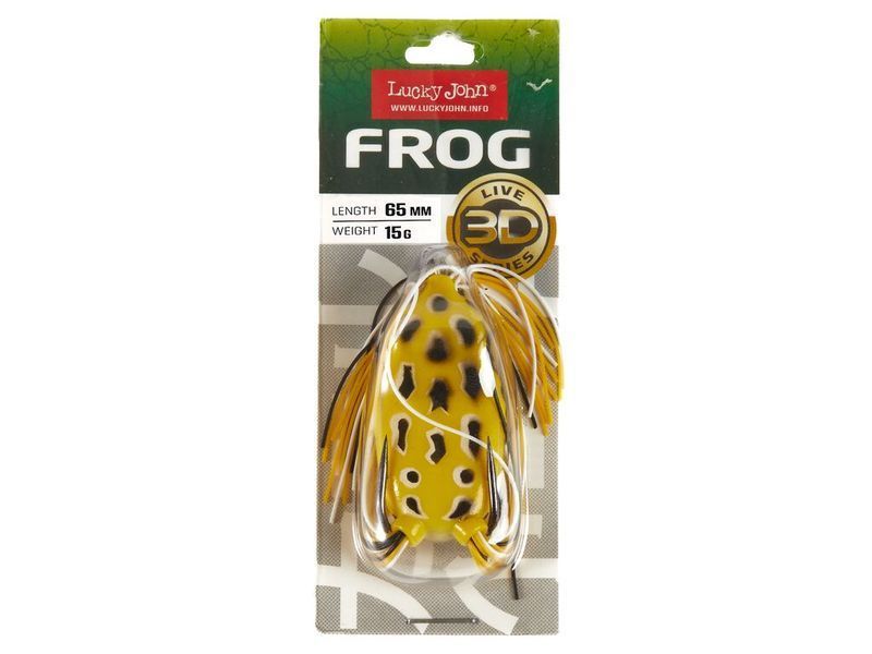 Приманка мягкая LJ 3D Series FROG 2.6in (06.50)/001 1шт. 140401-001 фото