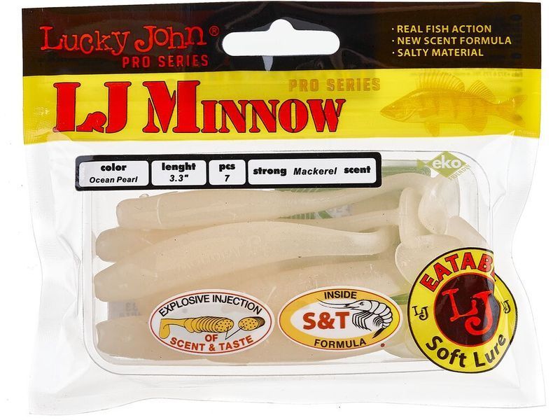Виброхвосты съедоб. искусст. LJ Pro Series MINNOW 3.3in (08.40)/033 7шт. 140143-033 фото
