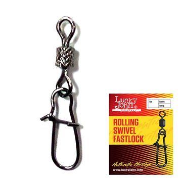Вертлюг c застібкою LJ Rolling and Fastlock 008 / 10шт. LJ5025-008 LJ5025-008 фото