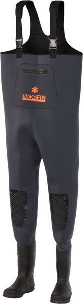 Напівкомбінезон заброд. Norfin SHADOW NEOPRENE BOOTFOOT р.43-M з чоботями гума 83500-43-M фото