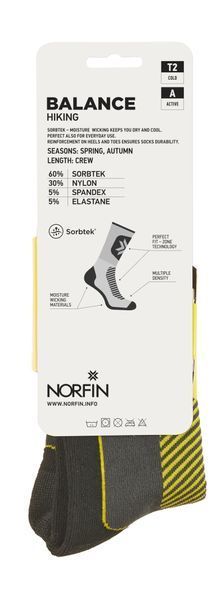 Носки Norfin T2A BALANCE HIKING CREW р.(39-41) M 304723-02M фото