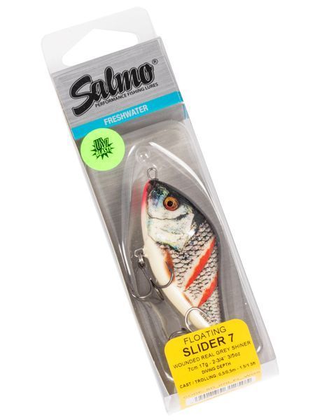 Воблер Slider 7cm Floating Wounded Real Grey Shiner QSD274 фото