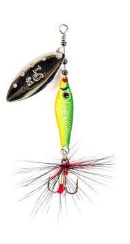 Блешня оберталка з борідкою Lucky John TRIAN BLADE LONG 04 вагою 9 г (колір 8) (LJTBL9-008) LJTBL9-008 фото