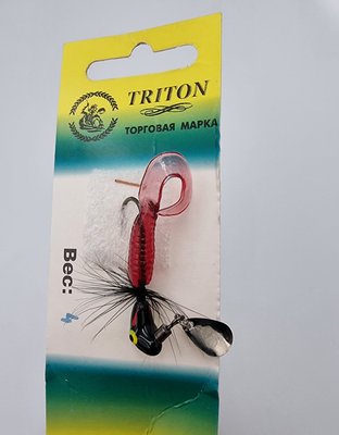 Джиг-головка Triton Кобилка з гривою 4 г (чорний) (двійник-перо-йоршик-твістер) (11540401) t11540401 фото