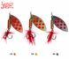 Блесны вращ. Lucky John SPIN X LONG 05 12,0г CR/GR/SR 3шт. набор LJSL05-001SET фото 2