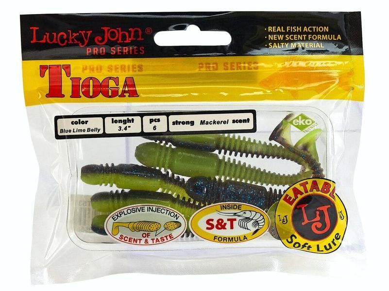 Віброхвіст Lucky John Tioga 3,4 T53 6шт (140127-T53) 140127-T53 фото