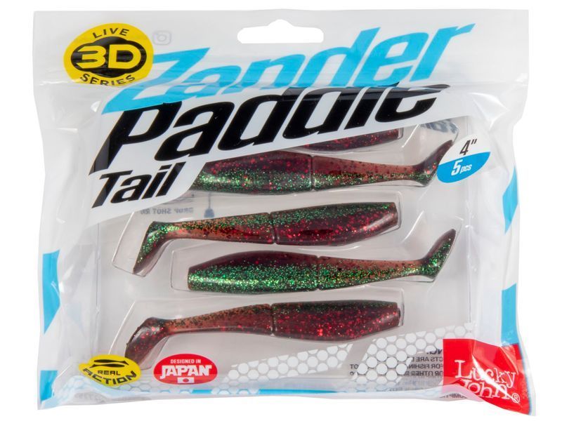 Віброхвости LJ 3D Series ZANDER PADDLE TAIL 4.0in (10.00)/Z14 5шт. 140429-Z14 фото